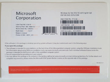 영국 Windows 서버 2012 R2 Std의 Windows 2012 일생 보증을 가진 R2 Oem 열쇠